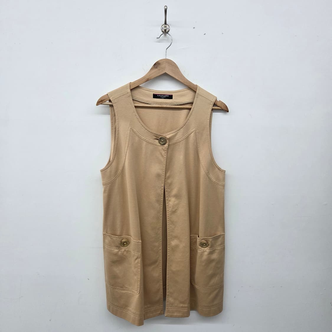 레오나드 패션 베이지 조끼 여성 L 상품이미지1