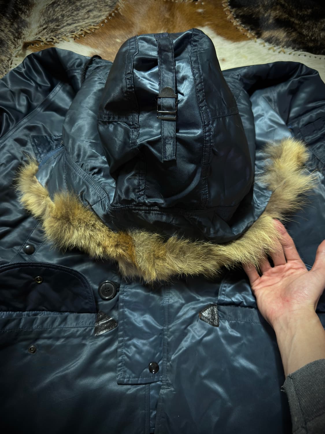 90s USA Corinth N3B Flight parka 상품이미지8