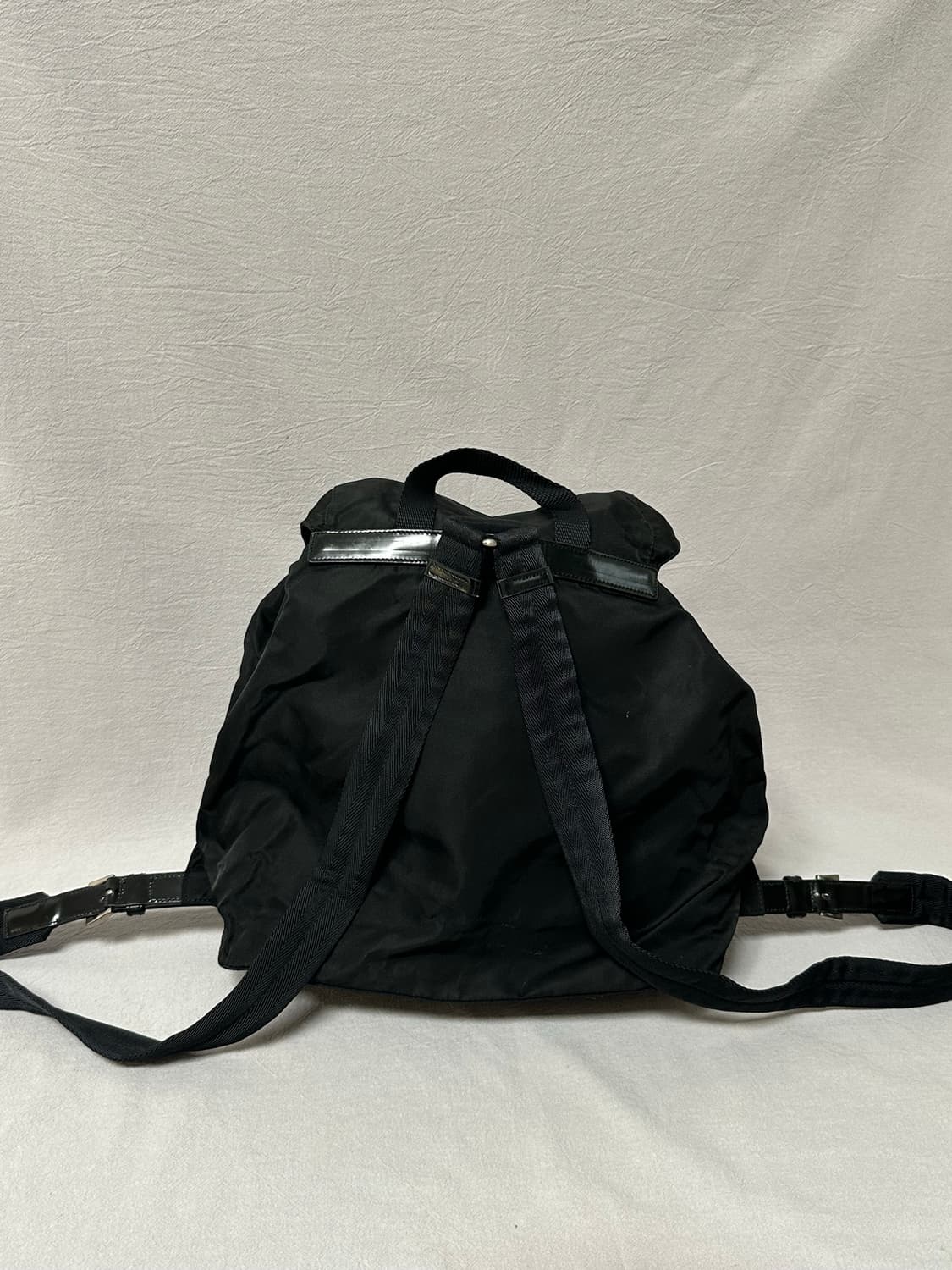 프라다 블랙 포코노 나일론 투포켓 백팩 미디움 상품이미지2