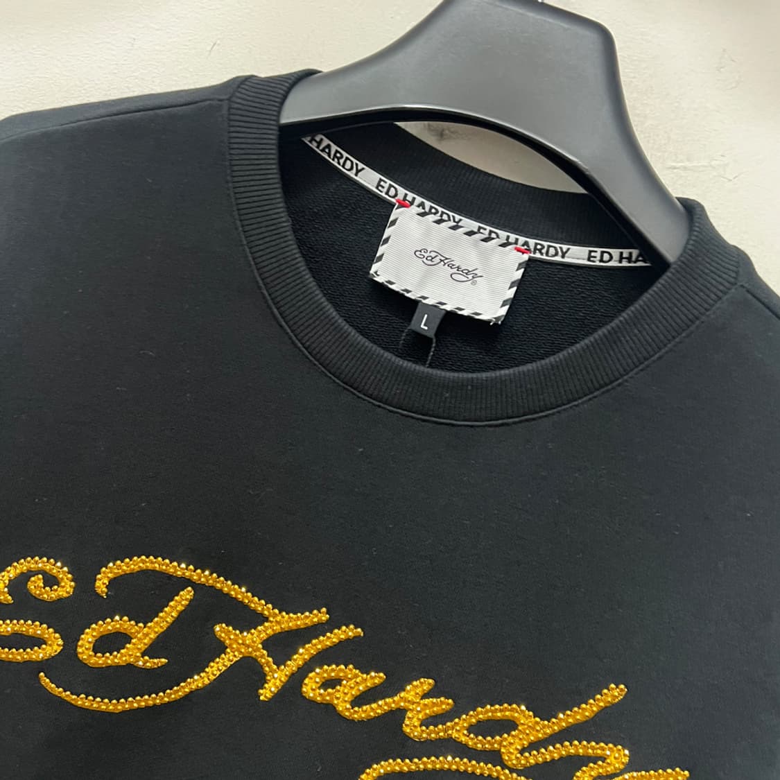 에드하디 골드 레터링 맨투맨 L 상품이미지3