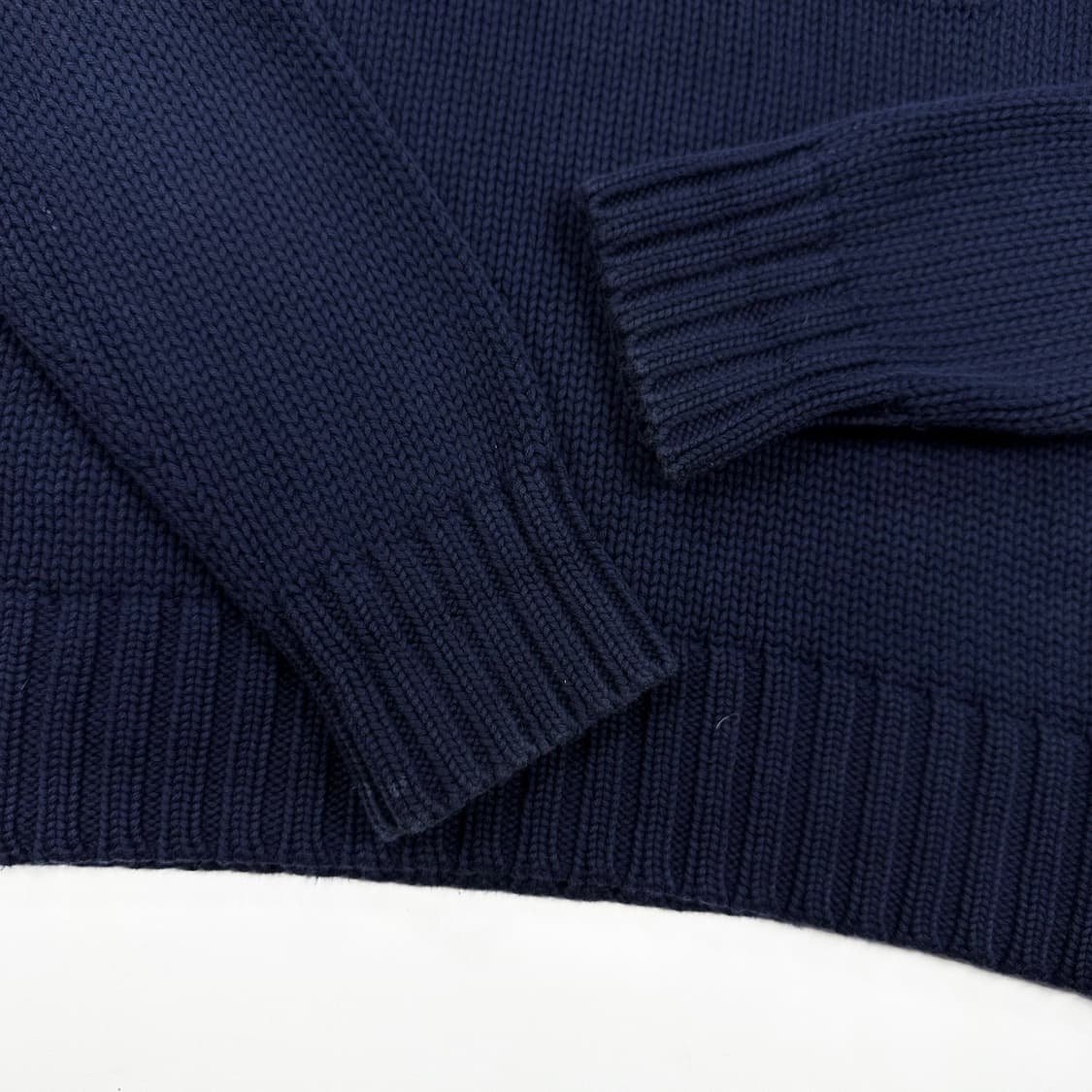 폴로 랄프로렌 성조기 네이비 반집업 니트 (L 여성추천) 상품이미지4