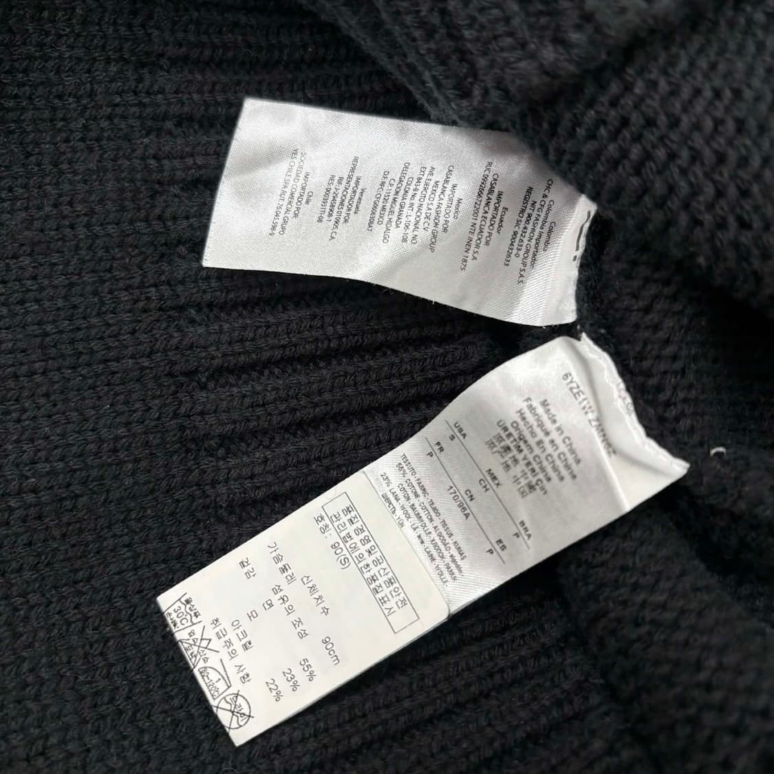 [S] 아르마니 익스체인지 매장판 투웨이 울 니트 집업 상품이미지4