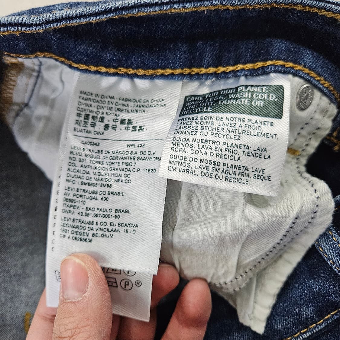 [W28L30] 리바이스 여성 스키니핏 데님 팬츠 0114YH1 상품이미지5