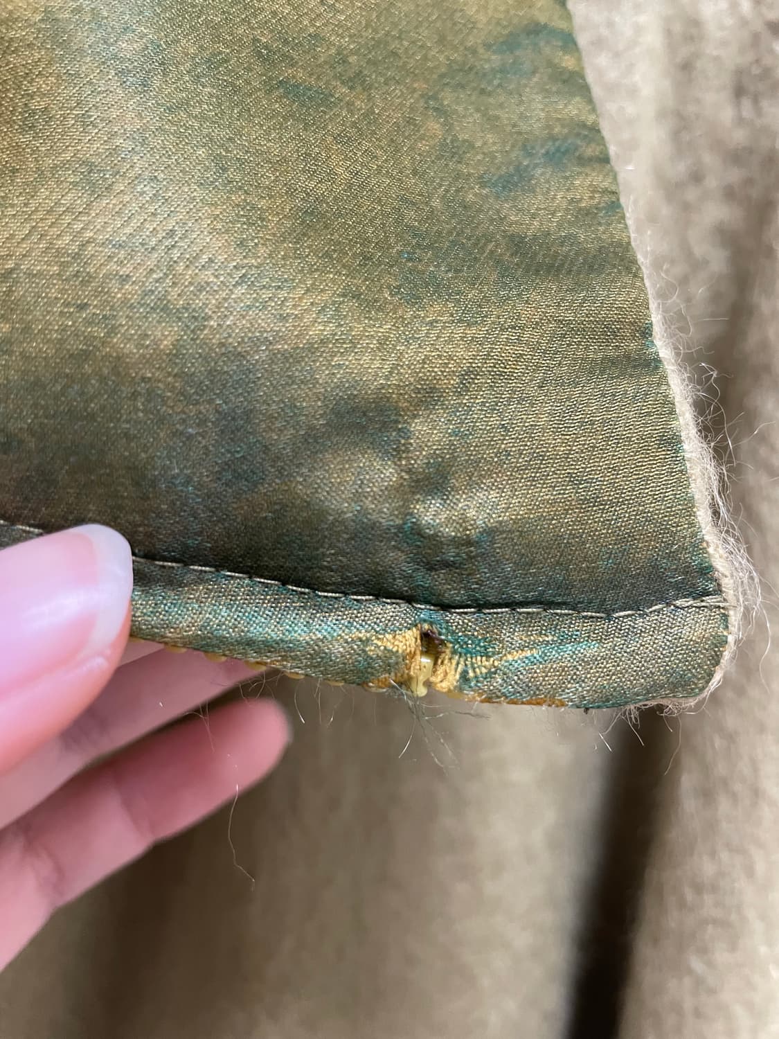 울 블렌드 하프 집업 자켓 올리브 (Made in Italy) 상품이미지4