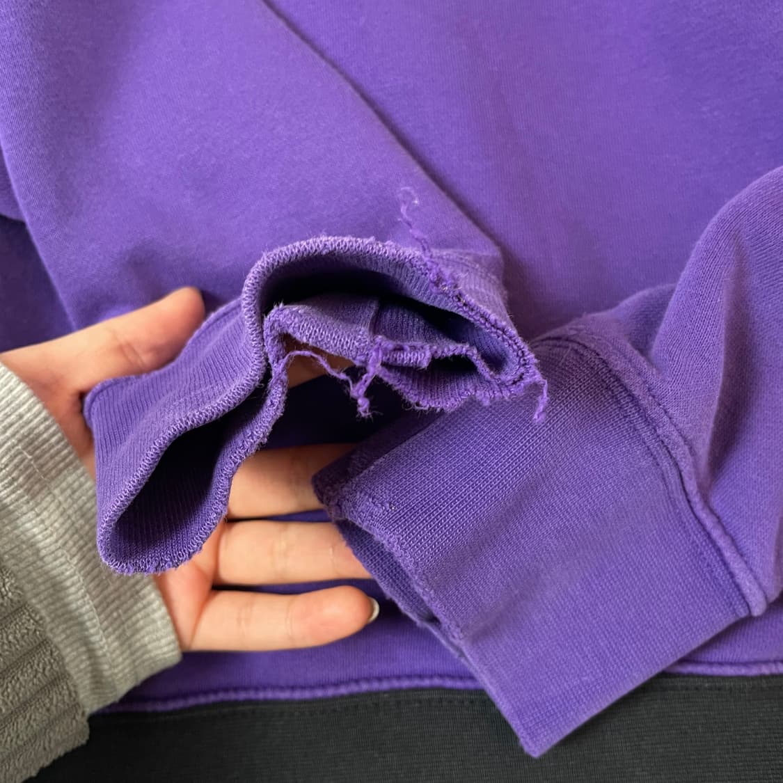 나이키 퍼플 핑크 옐로우 멀티배색 후드 반집업 2XL 상품이미지7