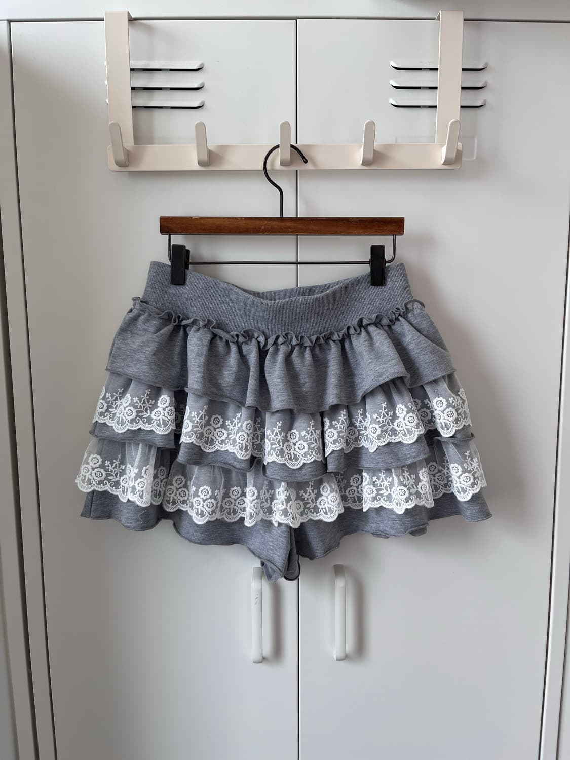 Vintage 레이스 레이어드 큐롯 팬츠 치마바지 상품이미지8