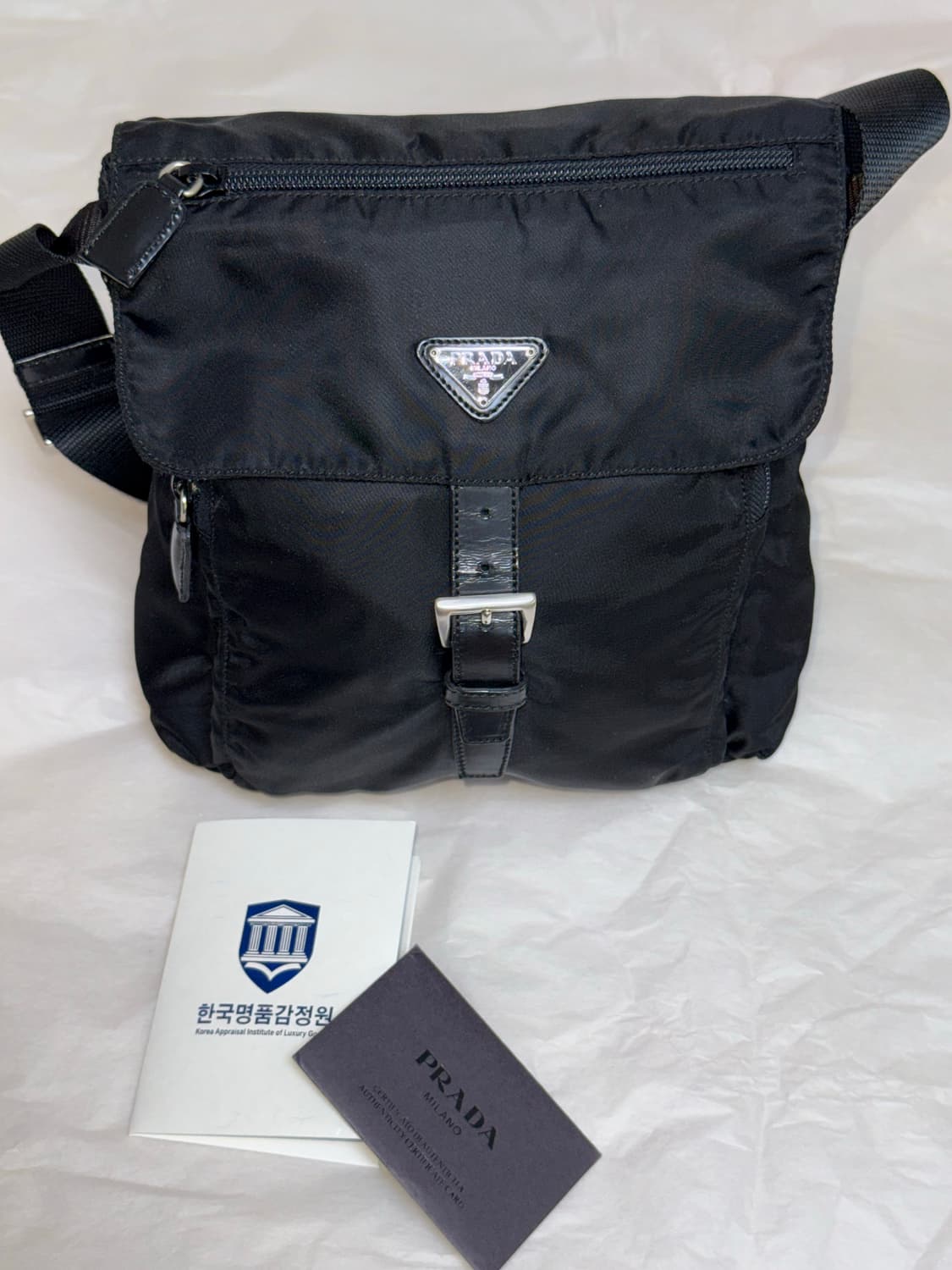 프라다 나일론 크로스백 주우재백 상품이미지3