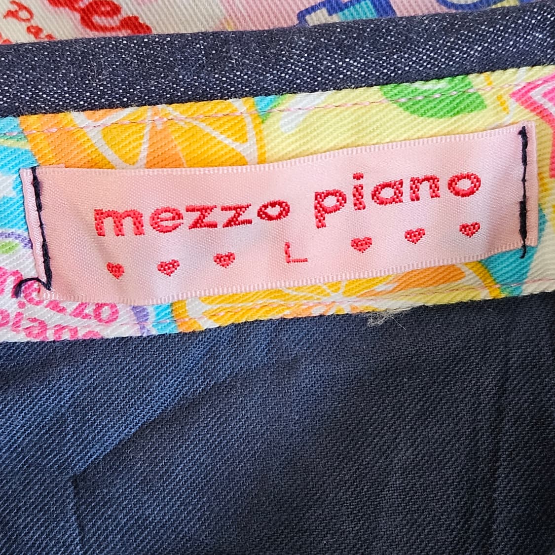 (mezzo piano) 후르츠파라다이스 데님 셔츠 상품이미지5