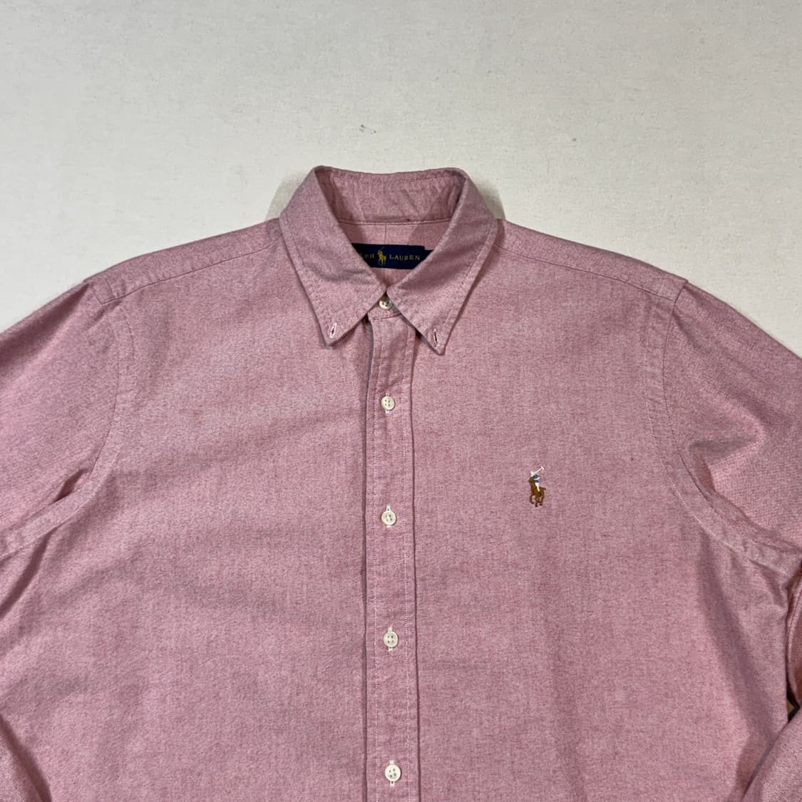 M) 폴로 랄프로렌 클래식 핑크 옥스포드 셔츠 상품이미지3