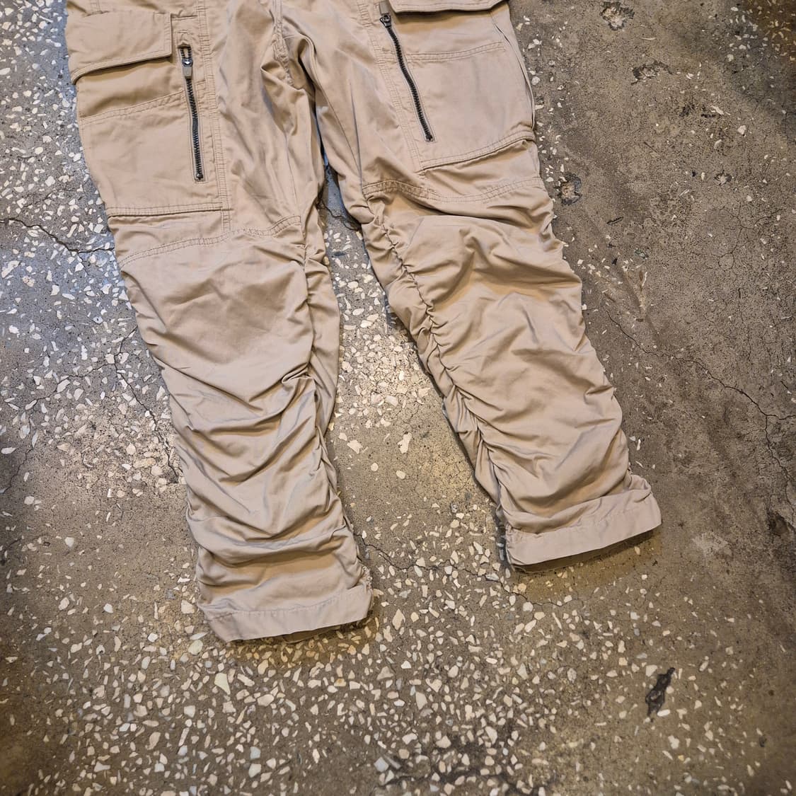 34인치 내셔널지오그래픽 베이지 셔링 카고팬츠  상품이미지7