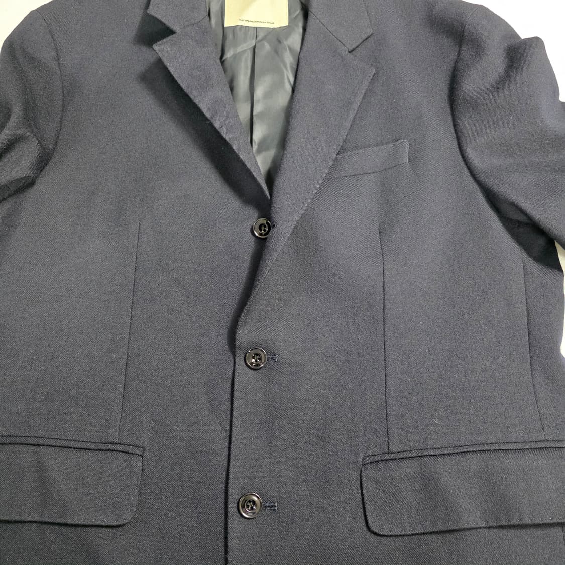 0777 포터리 POTTERY 울99% 네이비 자켓 블레이저 | 사이즈2 상품이미지7