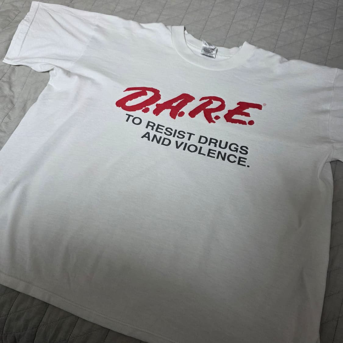 [XL] 90s 빈티지 DARE 티셔츠 화이트 ver. 후룻 화이트 상품이미지2