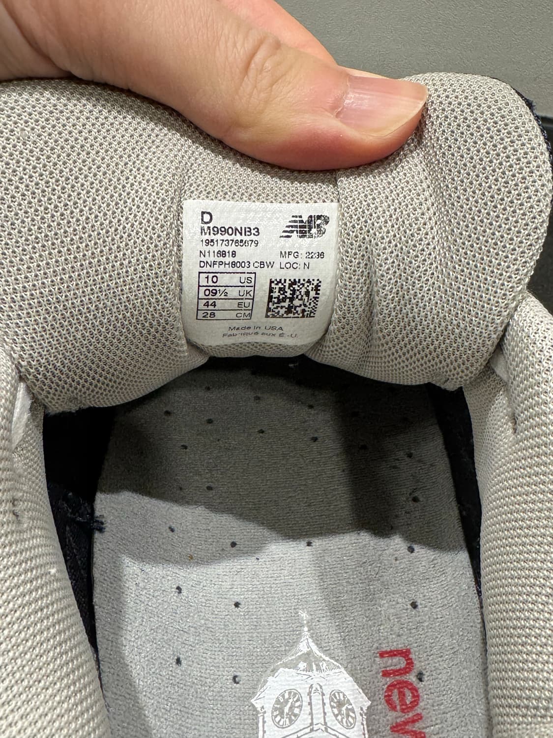 뉴발란스 990v3 네이비 280 상품이미지9