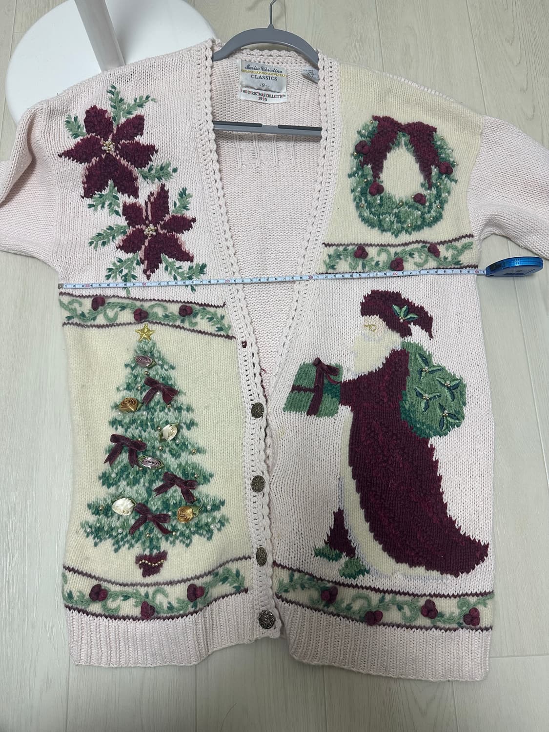 marisa christina 크리스마스 핑크 니트 가디건  상품이미지5