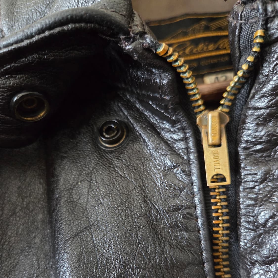 80s USA 빈티지 에디바우어 A2 레더 자켓 XL 상품이미지5