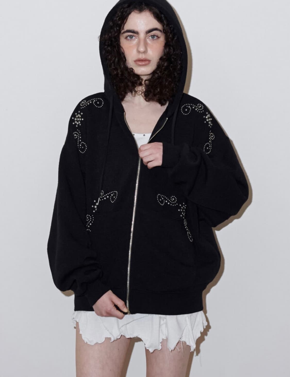 (이시안착용)빈티지 스틸 후드집업 상품이미지2