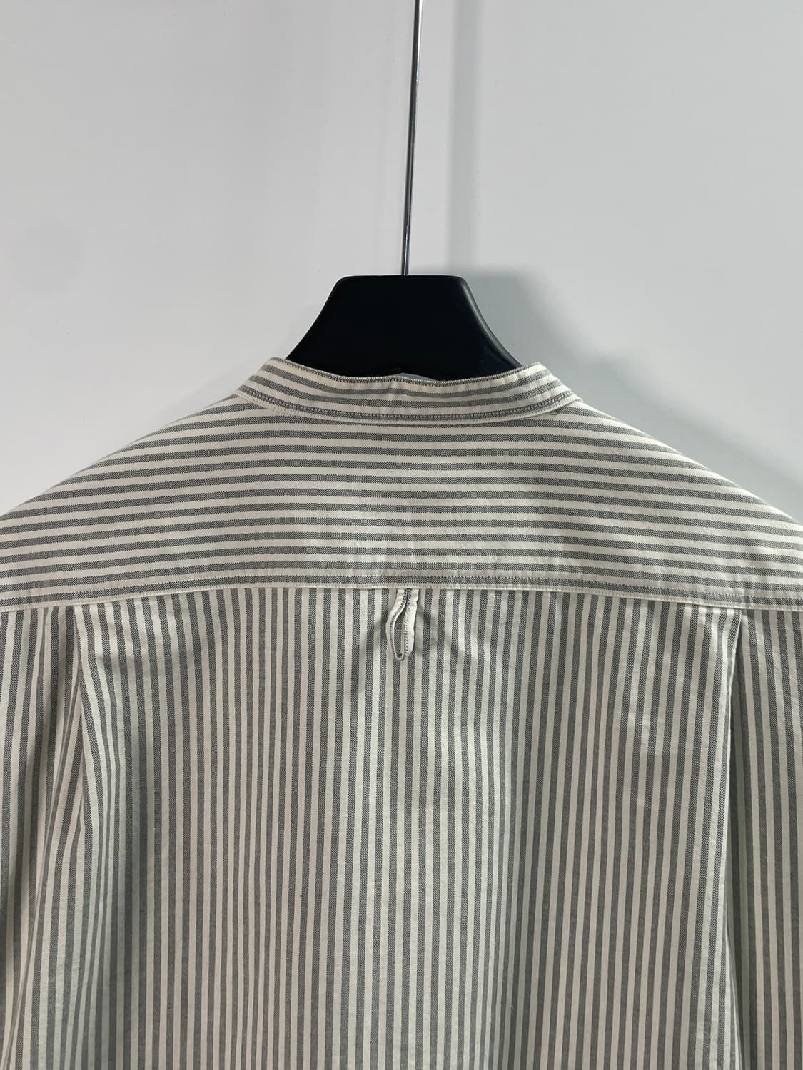 단톤 스트라이프 옥스포드 밴드 셔츠 (on.676) 상품이미지4