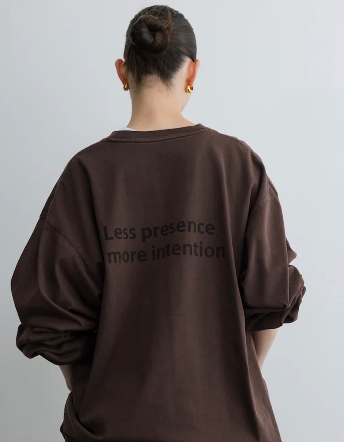 Unisex Aperture Boxy T-Shirt - Brown 상품이미지3