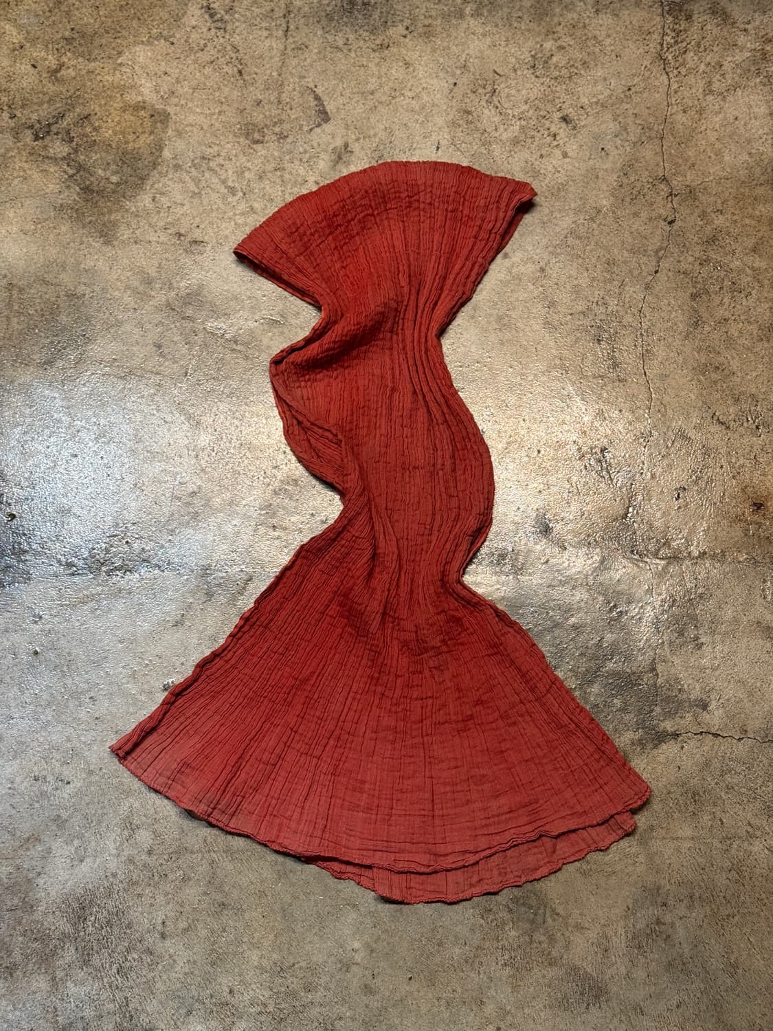 OS )HANDMADE India Cotton Pleats Muffler 상품이미지2