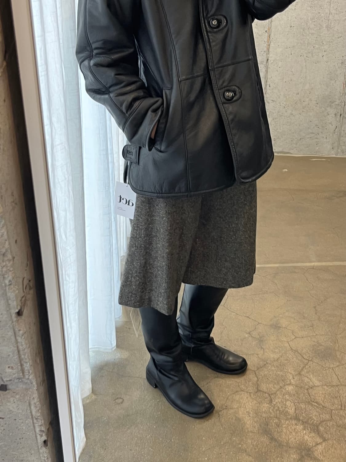 버팔로 물소 가죽 자켓 블랙 상품이미지6