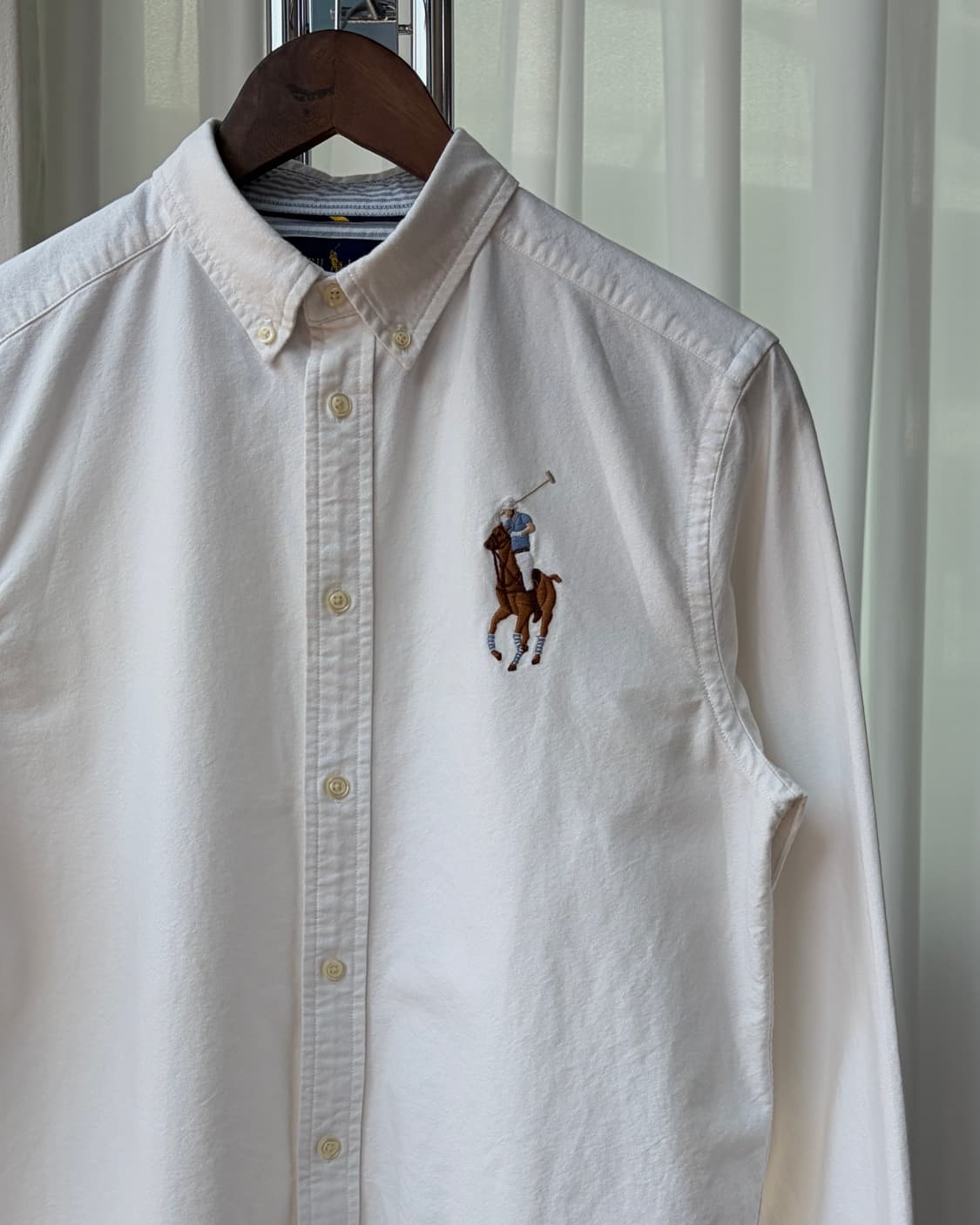 [L]폴로 랄프로렌 빅포니 치프키프 화이트 옥스포드 셔츠 상품이미지5