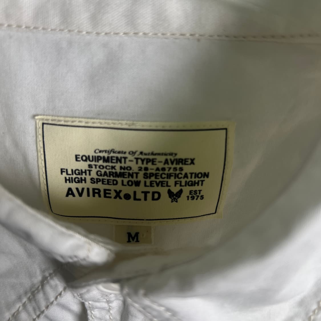 Avirex 아비렉스 밀리터리 견장 포켓 반팔 셔츠 M 상품이미지4