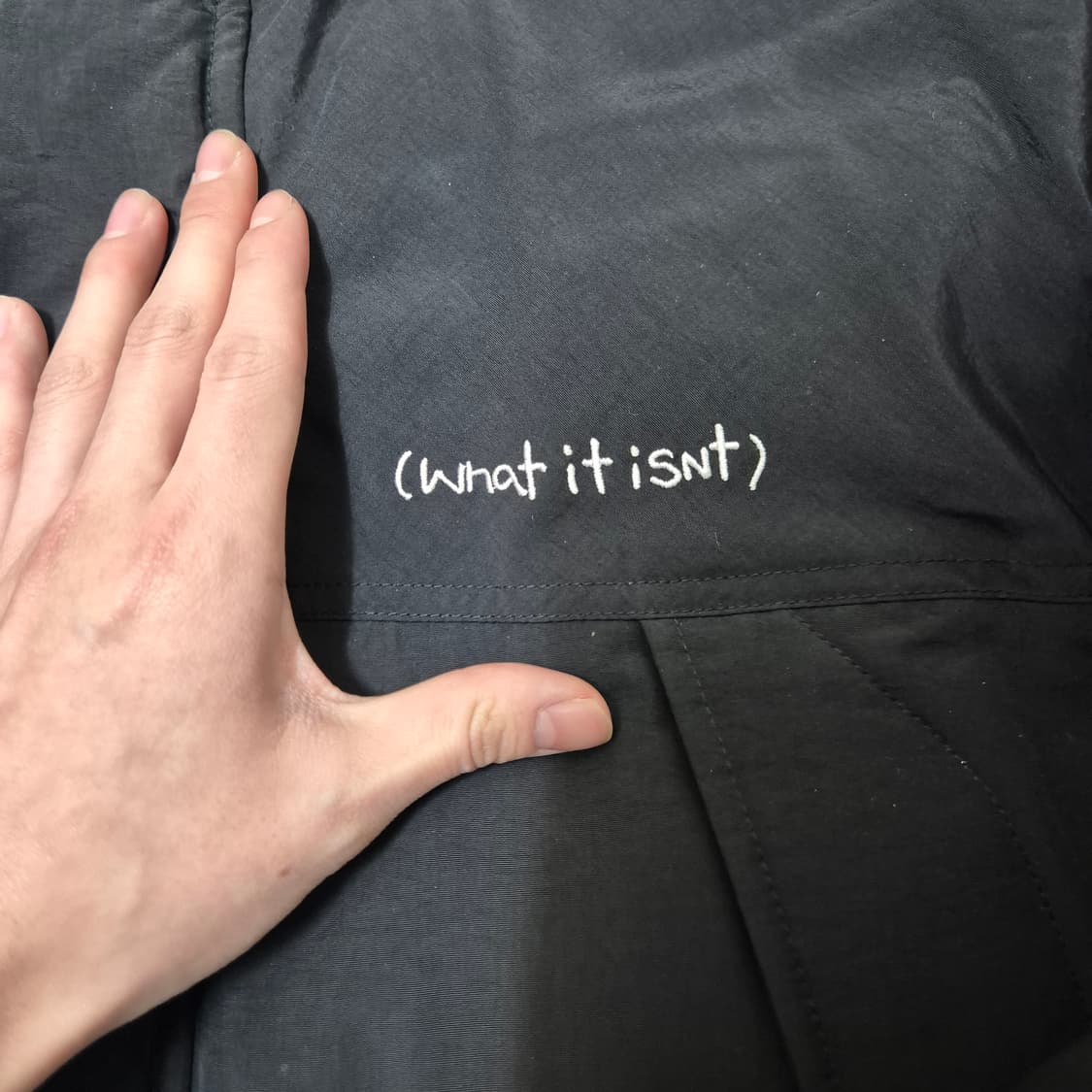 와릿이즌 헤비다운 후드 하프 패딩 점퍼 L(100) 상품이미지4