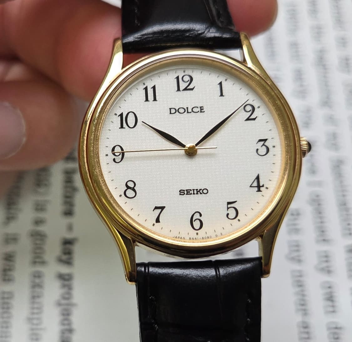 빈티지 세이코 돌체 화이트 아라빅 입체다이얼 논데이트 슬림쿼츠
 상품이미지1