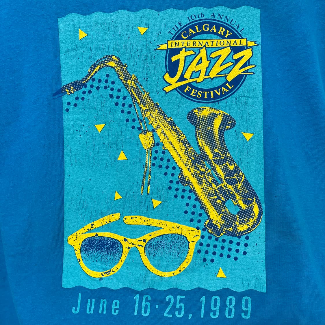 [XL] USA Hanes 헤인즈 80s JAZZ 빈티지 그래픽 반팔티 상품이미지2