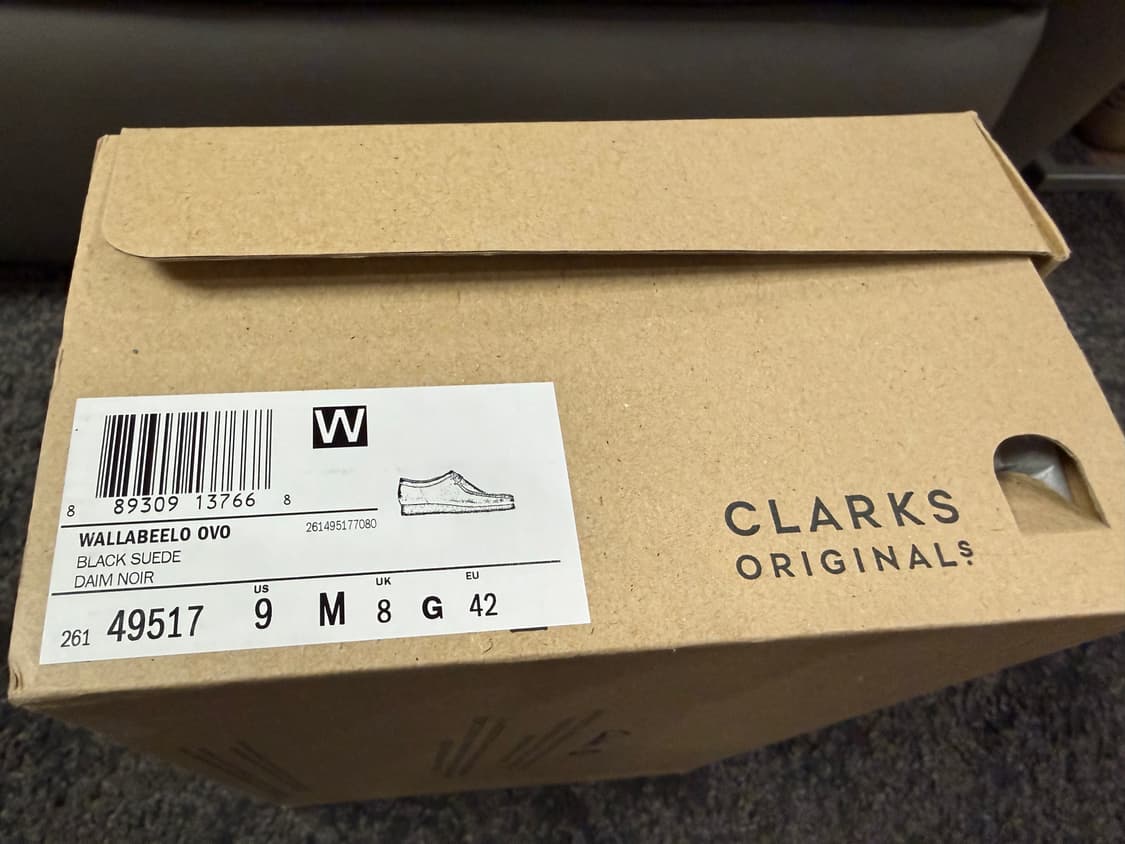 (US9) OVO x 클락스 왈라비 블랙 상품이미지8