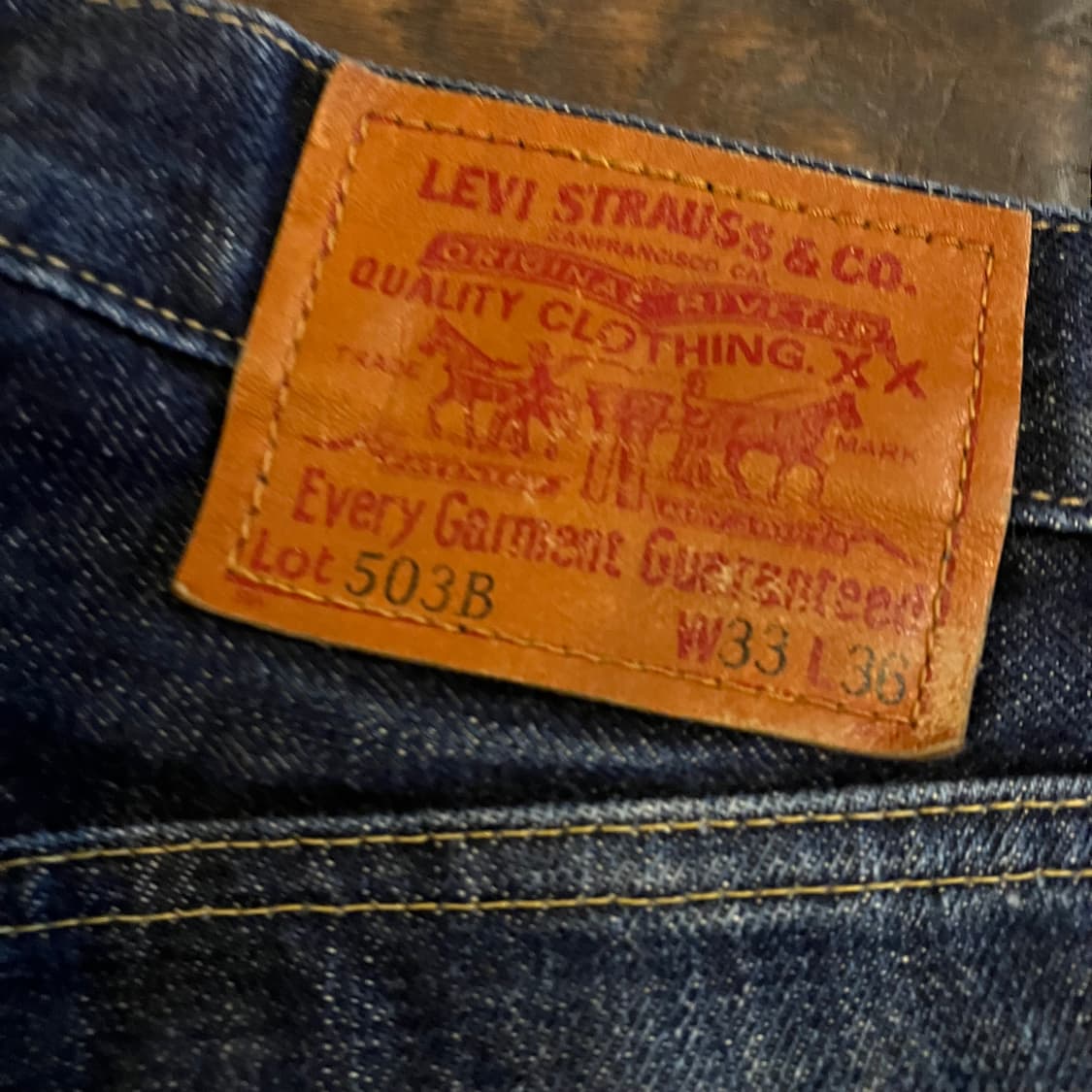 리바이스 재팬 LVC 503BXX 셀비지 데님33/36 상품이미지6