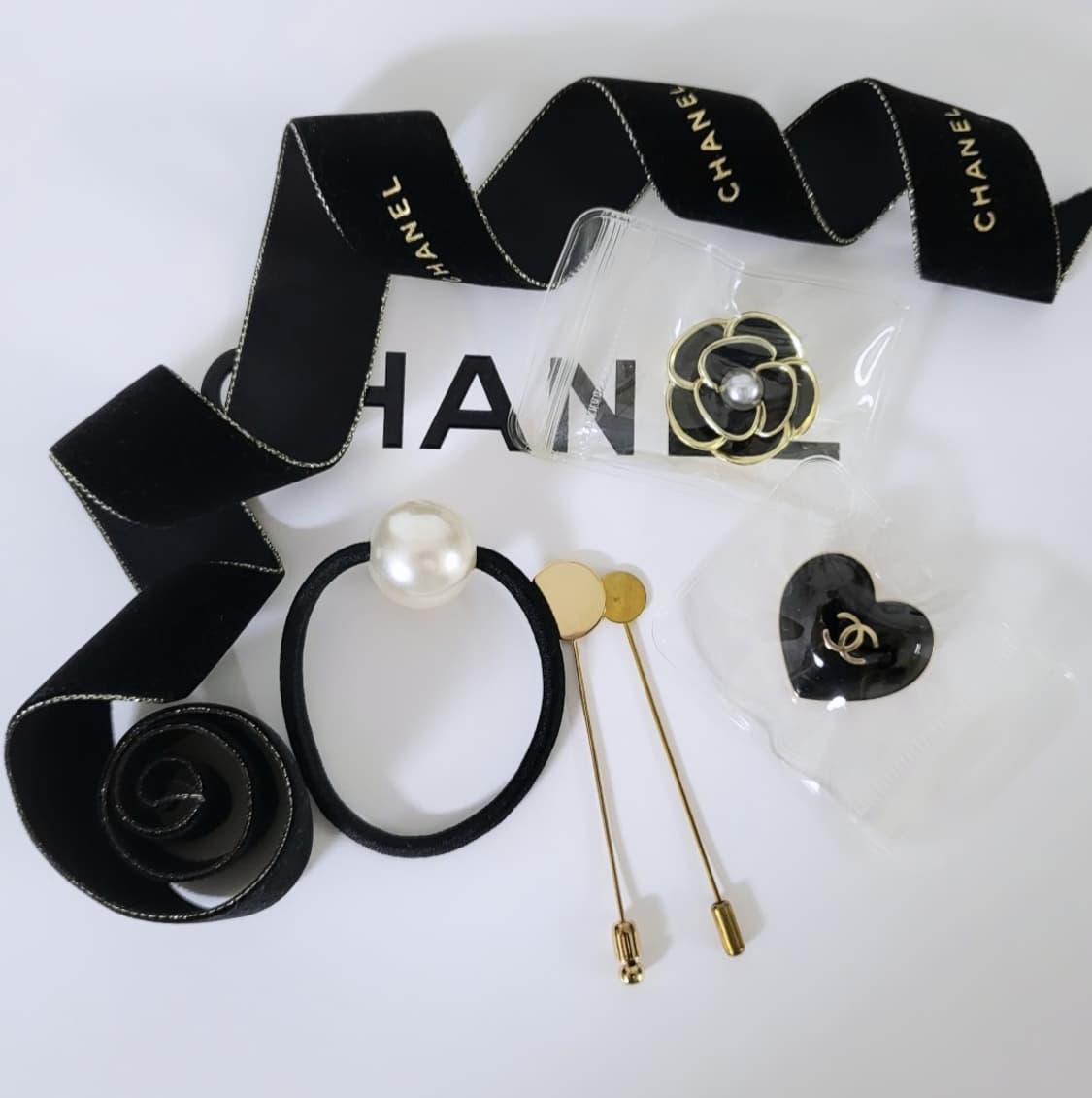 샤넬 참2개,샤넬리본끈.샤넬포장 상품이미지2
