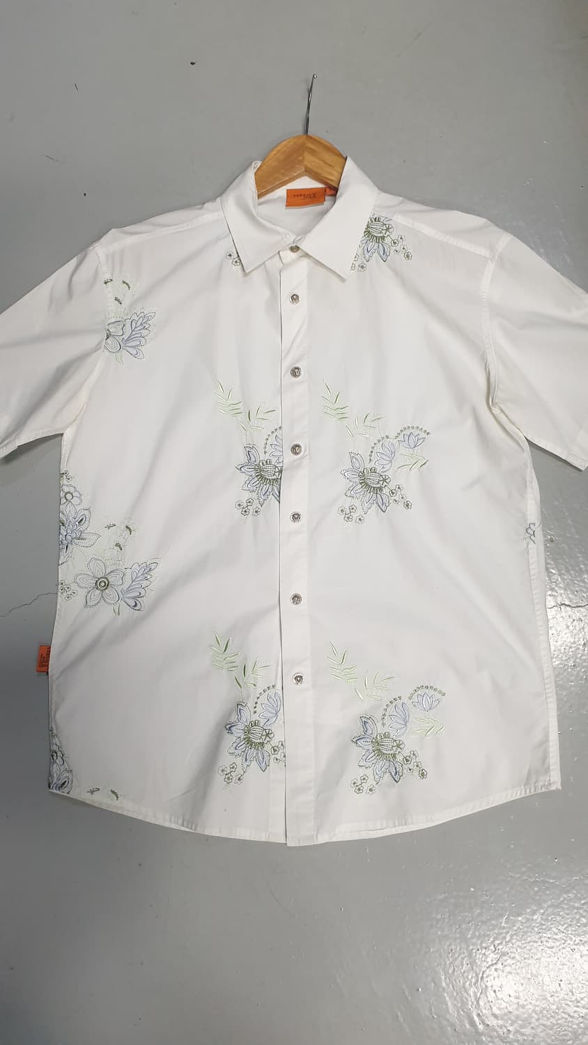 Versace Dolm 자수면 셔츠 L 상품이미지1
