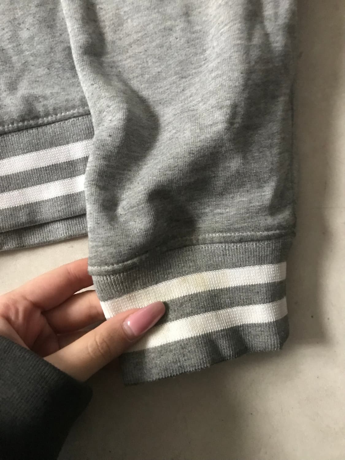 칼하트 그레이 빅로고 바시티자켓 상품이미지10