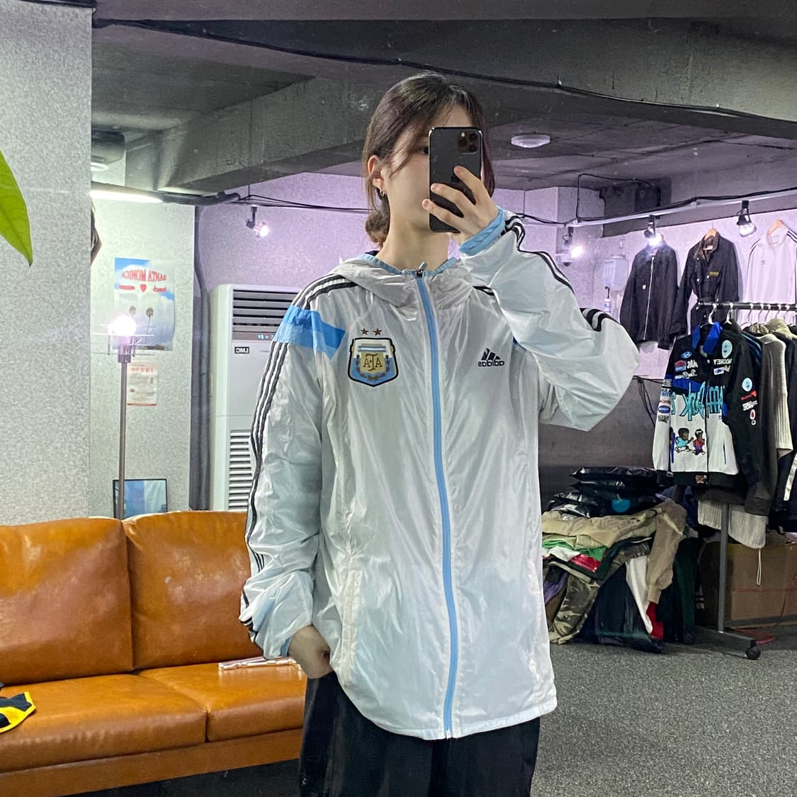 아디다스 아르헨티나 나일론 바람막이 B2112 상품이미지1