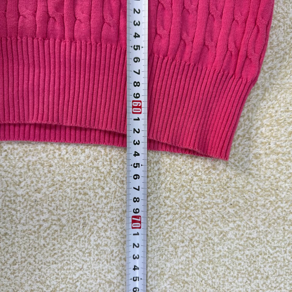 [S] US폴로 여성 핑크 케이블 니트 1231T1 상품이미지5