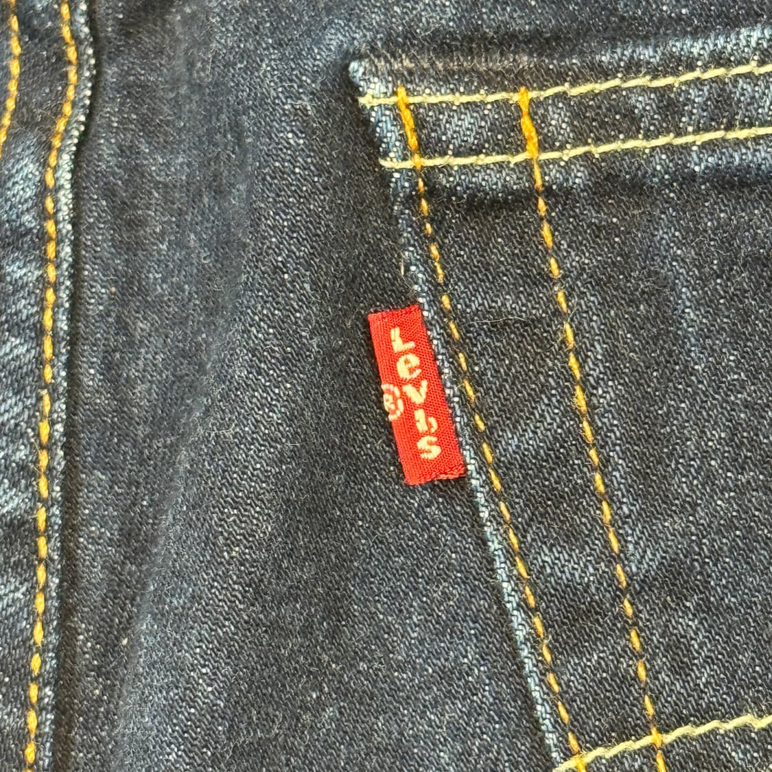 32inch) 리바이스 505 레귤러 핏 진청 데님 청바지 상품이미지4
