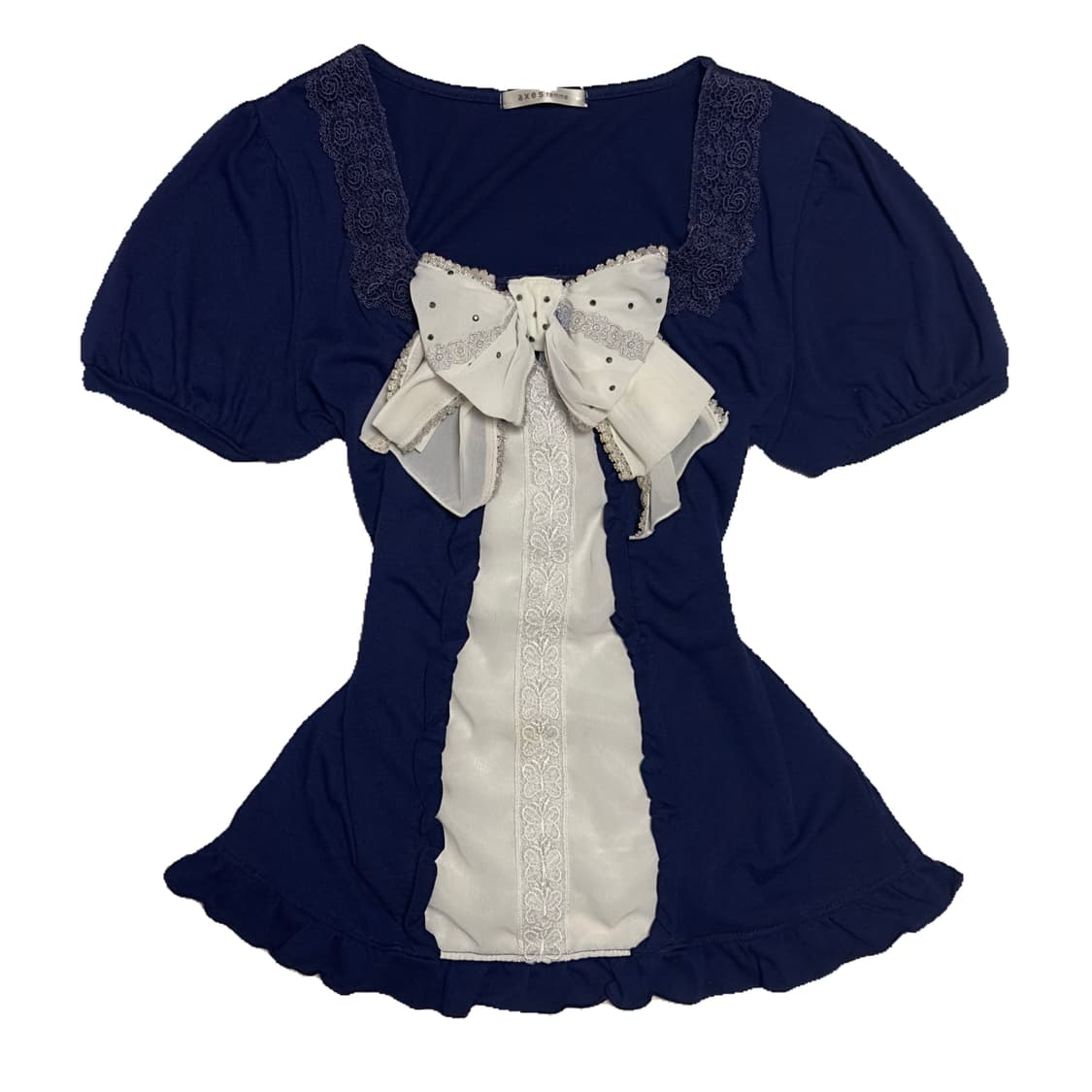 희귀,, axes femme 리본 탑 / 갸루 / 로걀탑 상품이미지2