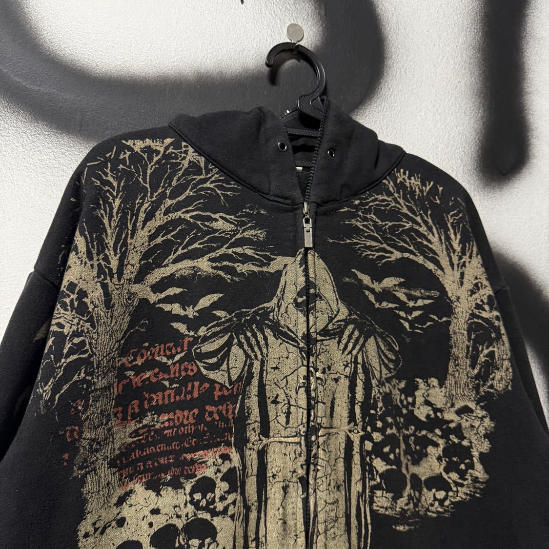 Affliction 어플릭션 펑크 풀 프린팅 풀 집업 후디 상품이미지3