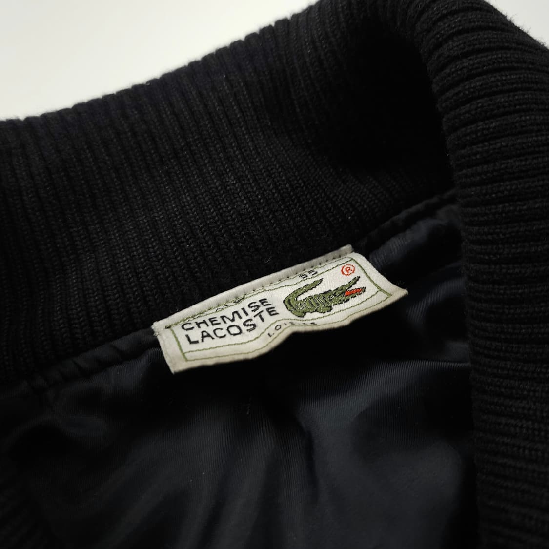 라코스테 아카이브 자수로고 디테일 울 해링턴 자켓 (L) 상품이미지6