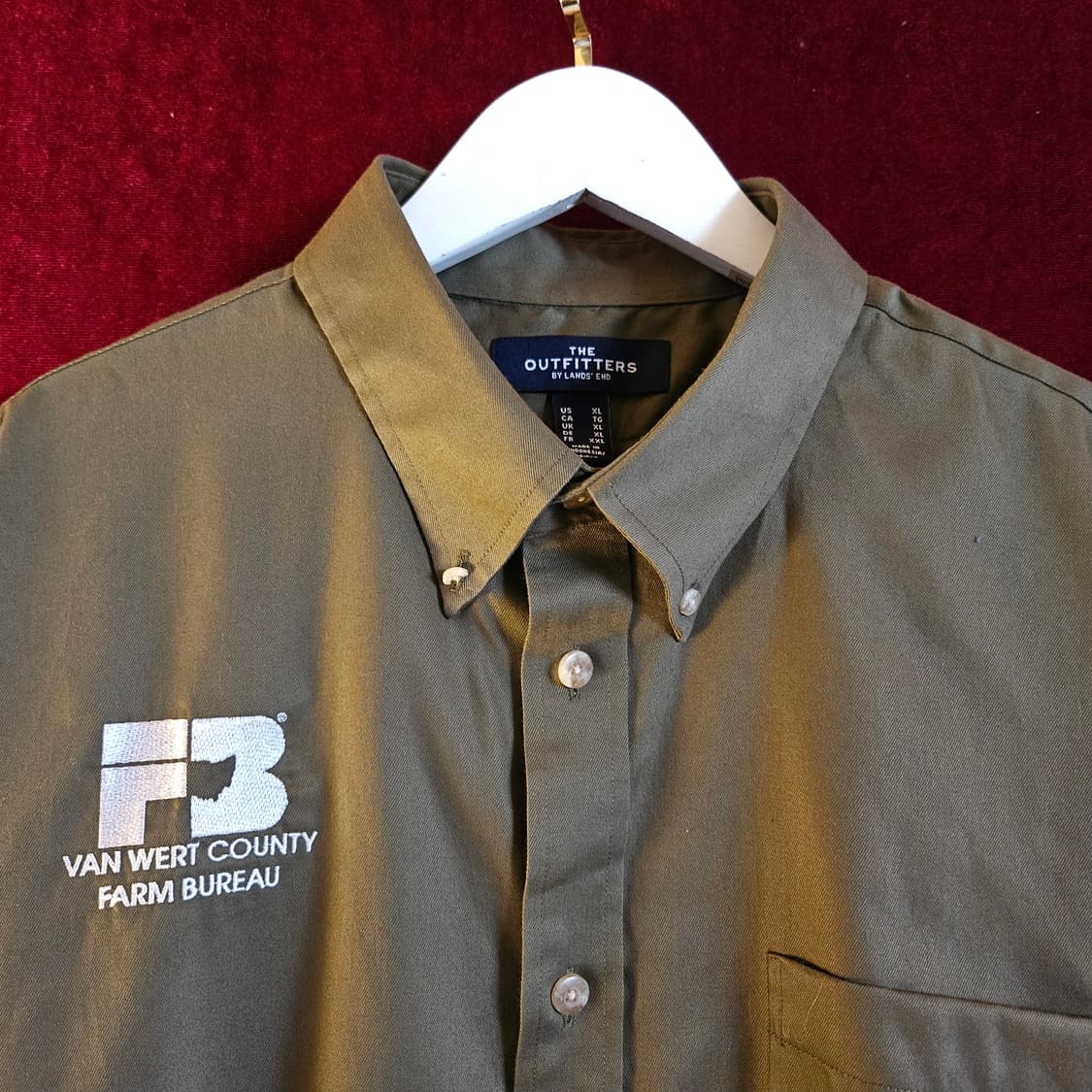 The Outfitters  카키 반팔 워크 셔츠 Us XL 상품이미지4