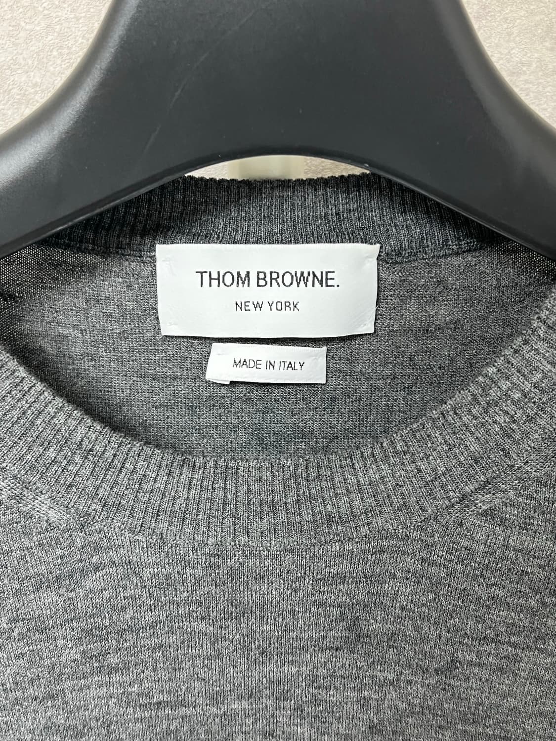 [정품] 새상품급 / 5 톰브라운 사선 메리노울니트 그레이 상품이미지6