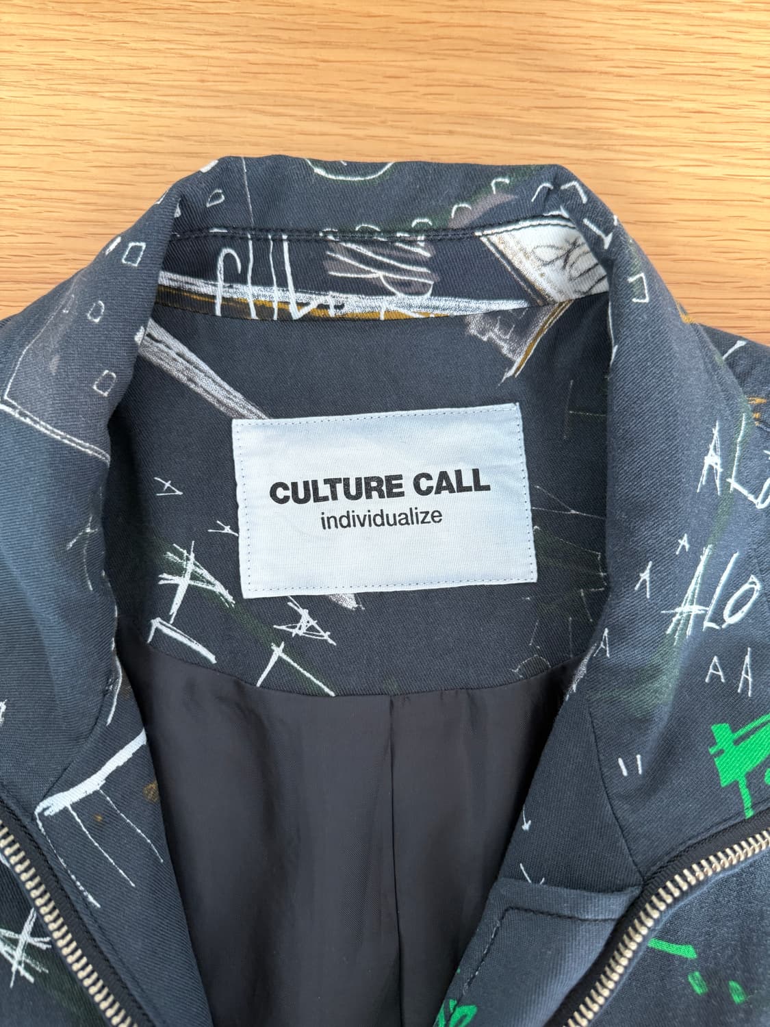 CULTURE CALL 패턴 집업 코트 상품이미지6
