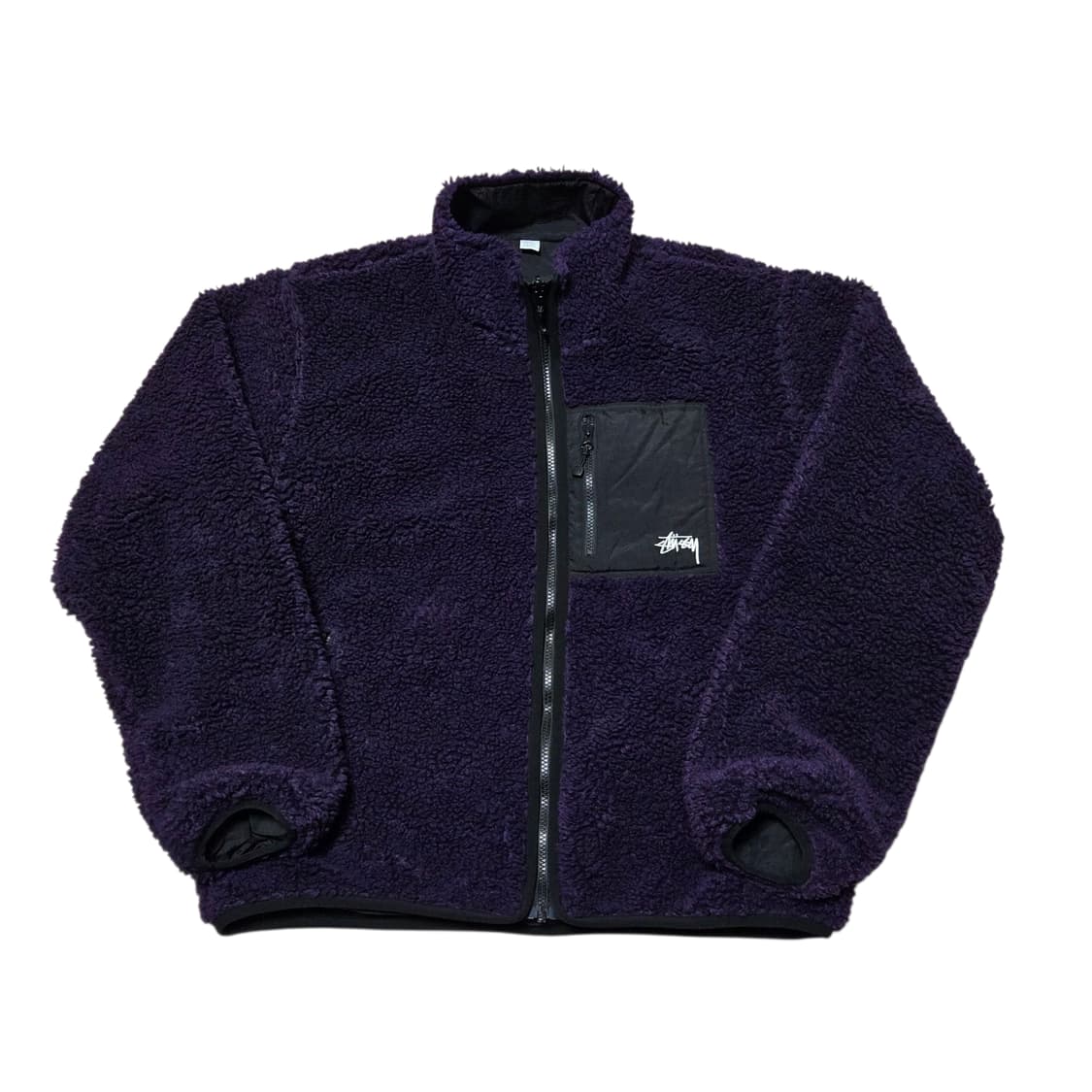 [M,L] 스투시 쉐르파 리버시블 자켓 퍼플 상품이미지3