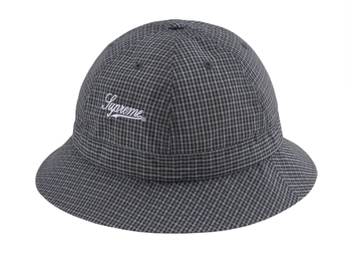 슈프림 코듀라 플레이드 벨 햇 블랙 모자 상품이미지1