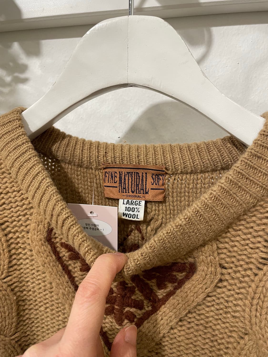 Fine natural soft flower knit 상품이미지9