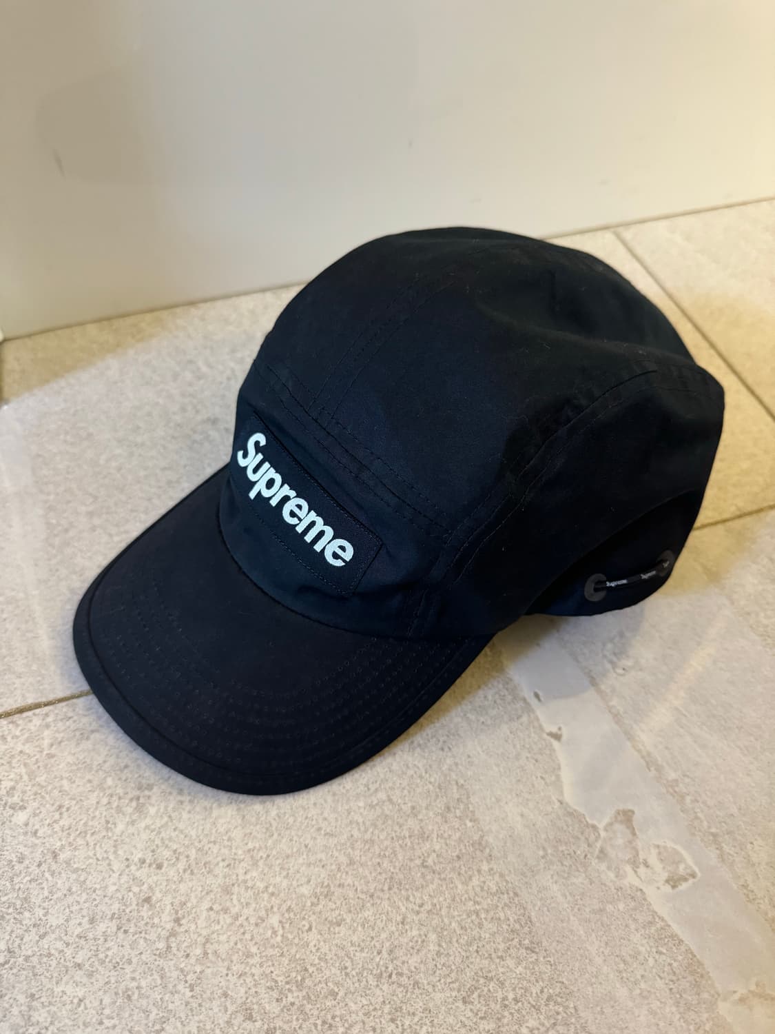 슈프림 쇼크코드 캠프캡 블랙 상품이미지1