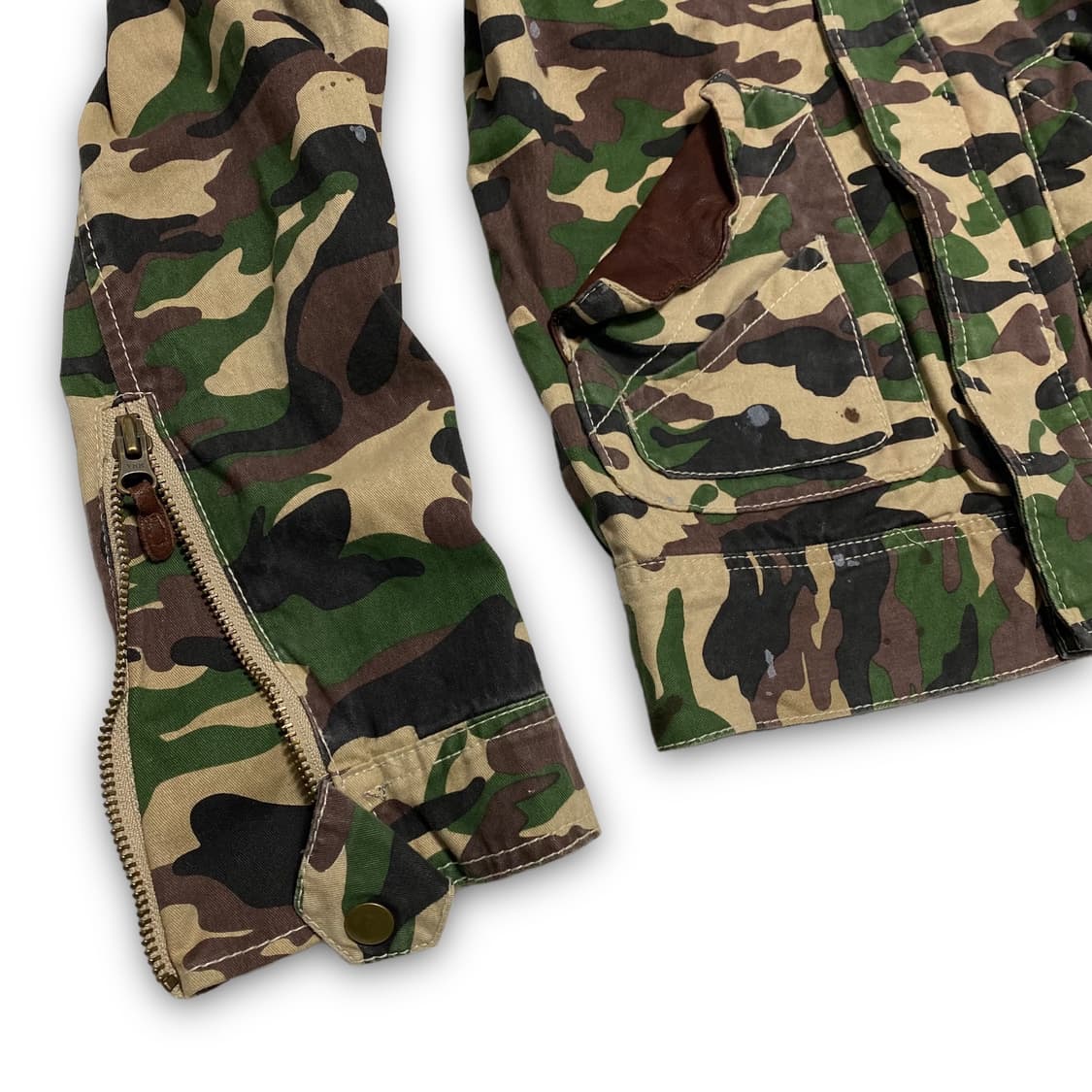 BONDS & PEACE 레더 도킹 카모플라쥬 자켓 상품이미지6