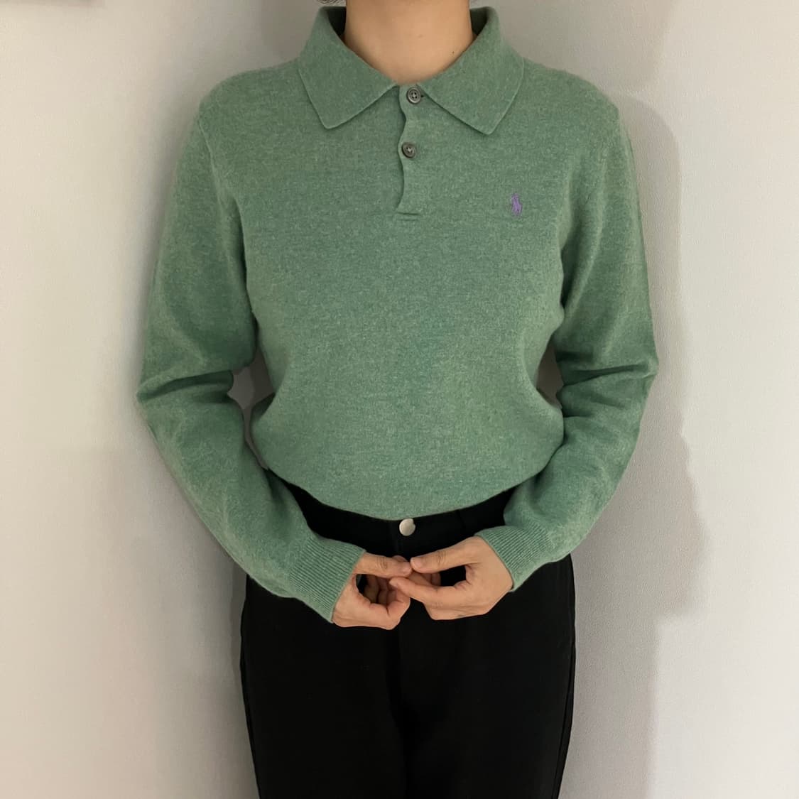 폴로 랄프로렌 메리노울 니트 민트 상품이미지1
