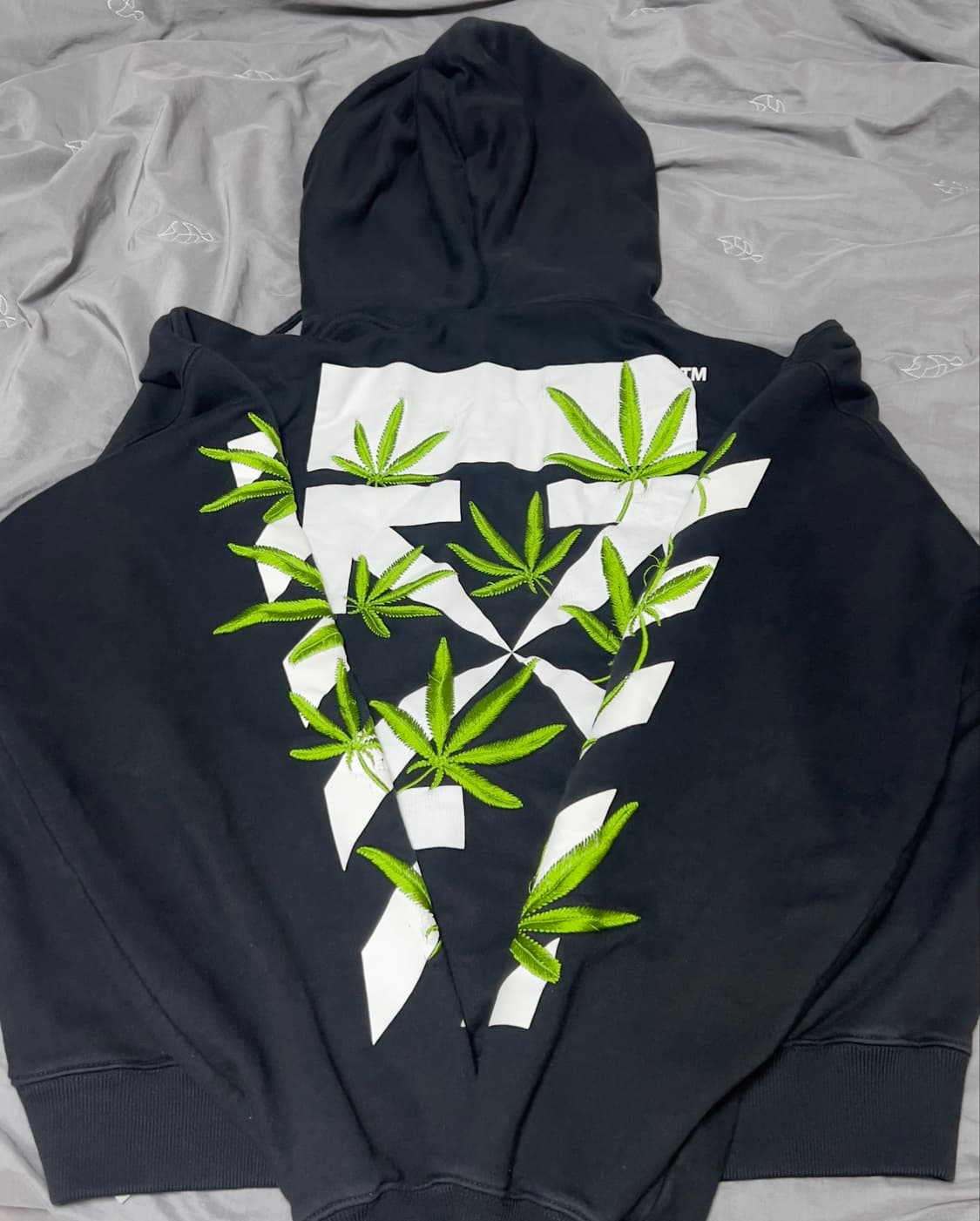 오프화이트 weed hoodie 상품이미지2
